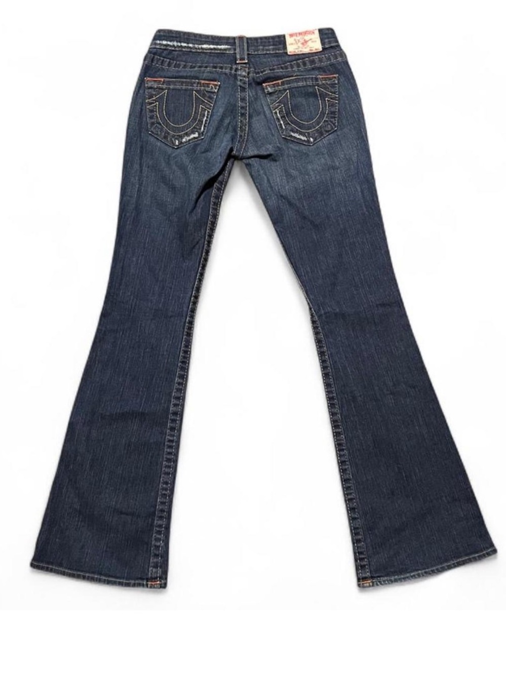 Low Rise True Religion Women's Dark Blue Boot Cut Jeans